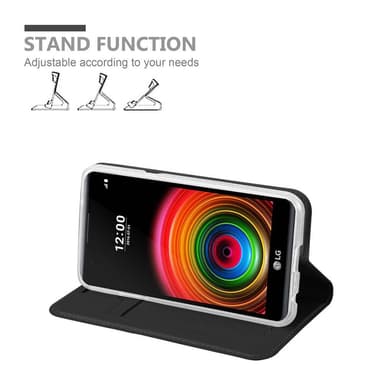 LG X POWER lommebokdeksel etui (svart)