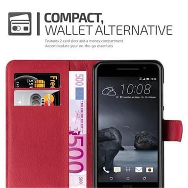 HTC ONE A9 Deksel Etui Case (rød)