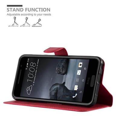 HTC ONE A9 Deksel Etui Case (rød)
