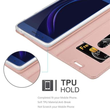 Honor 8 / 8 PREMIUM lommebokdeksel etui (rosa)