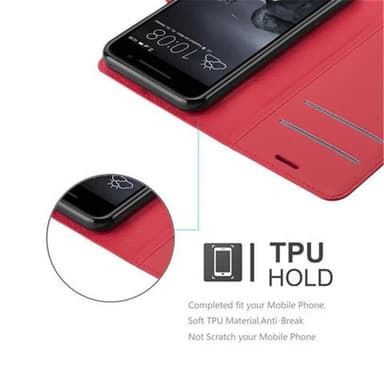 HTC ONE A9 Deksel Etui Case (rød)