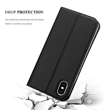 iPhone XS MAX lommebokdeksel etui (svart)