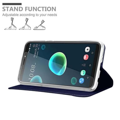 HTC Desire 12 PLUS lommebokdeksel etui (blå)