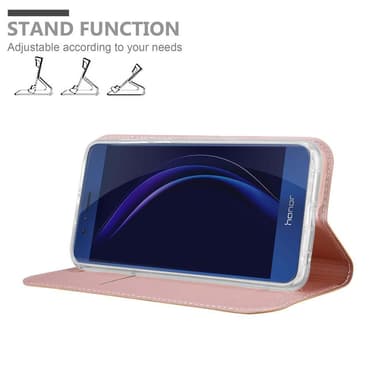 Honor 8 / 8 PREMIUM lommebokdeksel etui (rosa)