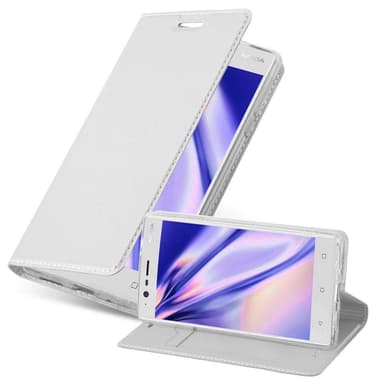 Nokia 3 2017 lommebokdeksel etui (sølv)