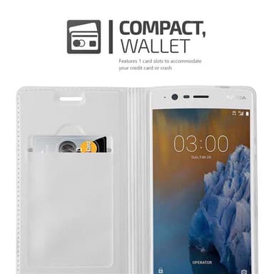 Nokia 3 2017 lommebokdeksel etui (sølv)