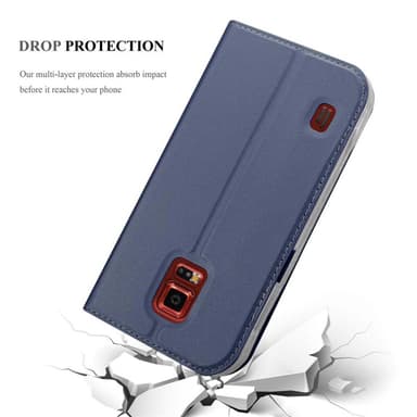 Samsung Galaxy S5 ACTIVE lommebokdeksel etui (blå)