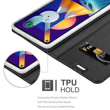 Samsung Galaxy A11 / M11 lommebokdeksel etui (svart)