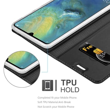 Huawei MATE 20 lommebokdeksel etui (svart)