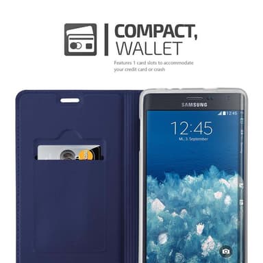 Samsung Galaxy NOTE EDGE lommebokdeksel etui (blå)