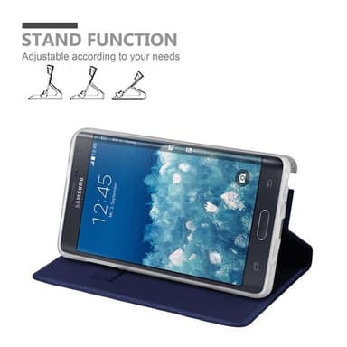 Samsung Galaxy NOTE EDGE lommebokdeksel etui (blå)