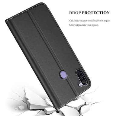 Samsung Galaxy A11 / M11 lommebokdeksel etui (svart)