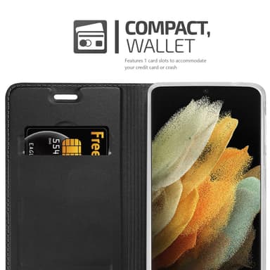 Samsung Galaxy S21 ULTRA lommebokdeksel etui (svart)