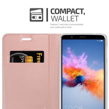 Honor 7X lommebokdeksel etui (rosa)