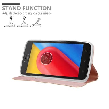 Motorola MOTO C lommebokdeksel etui (rosa)