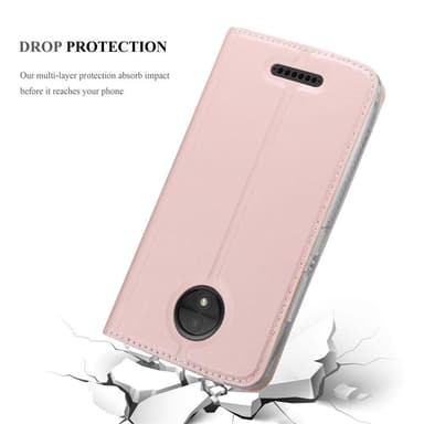 Motorola MOTO C lommebokdeksel etui (rosa)
