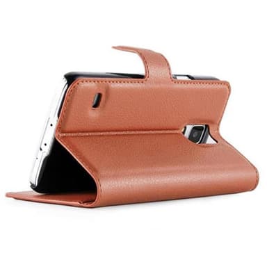 Samsung Galaxy S5 / S5 NEO Deksel Etui Case (brun)