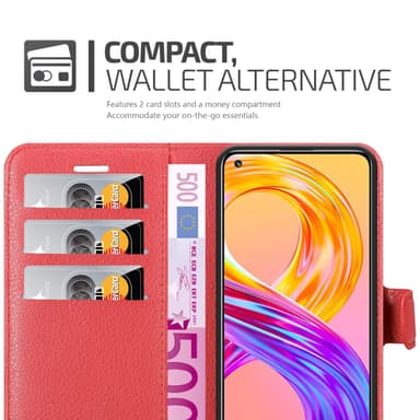 Realme 8 4G / 8 PRO Deksel Etui Case (rød)