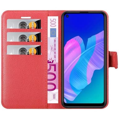 Huawei P40 LITE E Deksel Etui Case (rød)