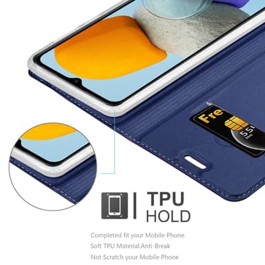 Samsung Galaxy M23 5G lommebokdeksel etui (blå)