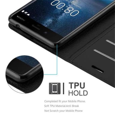 Nokia 8 2017 Deksel Etui Case (svart)