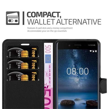 Nokia 8 2017 Deksel Etui Case (svart)