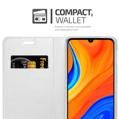 Huawei Y6S lommebokdeksel etui (sølv)