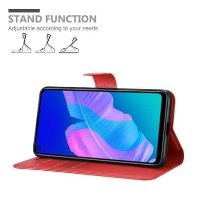 Huawei P40 LITE E Deksel Etui Case (rød)