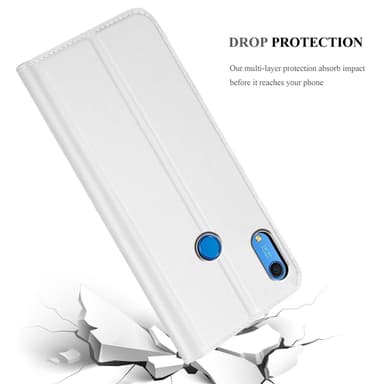 Huawei Y6S lommebokdeksel etui (sølv)