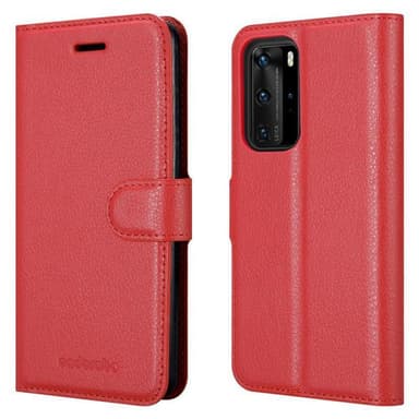 Huawei P40 Deksel Etui Case (rød)