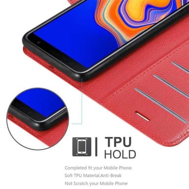 Samsung Galaxy J6 PLUS Deksel Etui Case (rød)