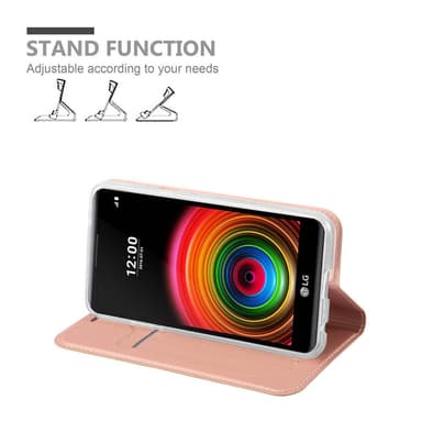 LG X POWER lommebokdeksel etui (rosa)