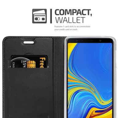 Samsung Galaxy A7 2018 lommebokdeksel etui (svart)