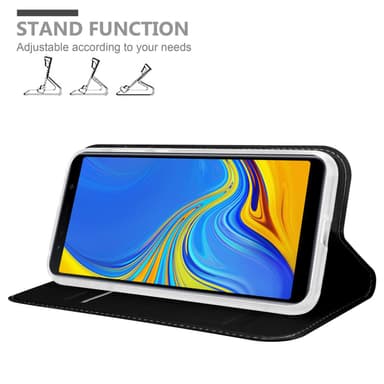 Samsung Galaxy A7 2018 lommebokdeksel etui (svart)