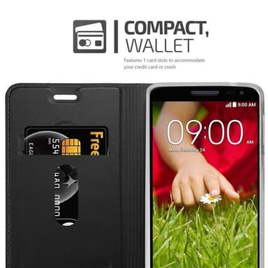 LG G2 MINI lommebokdeksel etui (svart)
