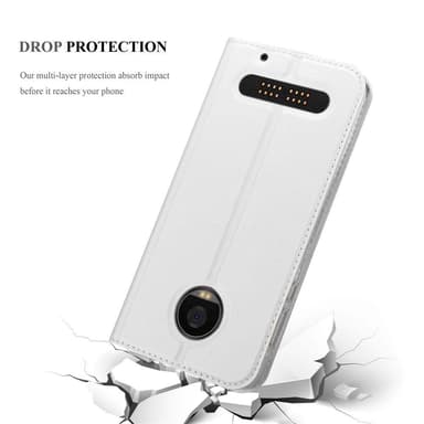 Motorola MOTO Z2 lommebokdeksel etui (sølv)