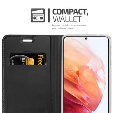 Samsung Galaxy S21 5G lommebokdeksel etui (svart)
