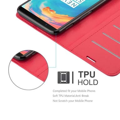 OnePlus 5T Deksel Etui Case (rød)