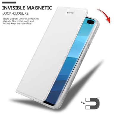 Samsung Galaxy S10 PLUS lommebokdeksel etui (sølv)