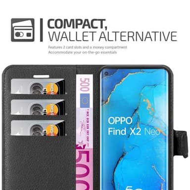 Oppo FIND X2 NEO Deksel Etui Case (svart)