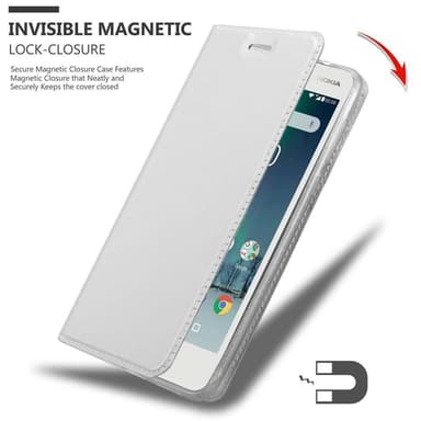 Nokia 2 2017 lommebokdeksel etui (sølv)