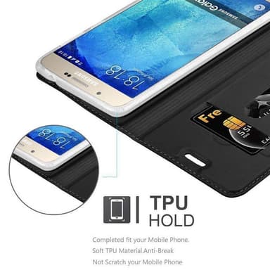Samsung Galaxy A8 2015 lommebokdeksel etui (svart)