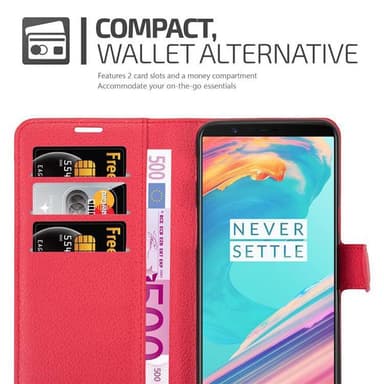 OnePlus 5T Deksel Etui Case (rød)