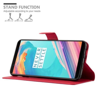 OnePlus 5T Deksel Etui Case (rød)