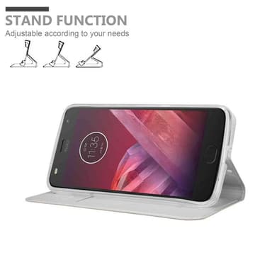Motorola MOTO Z2 lommebokdeksel etui (sølv)