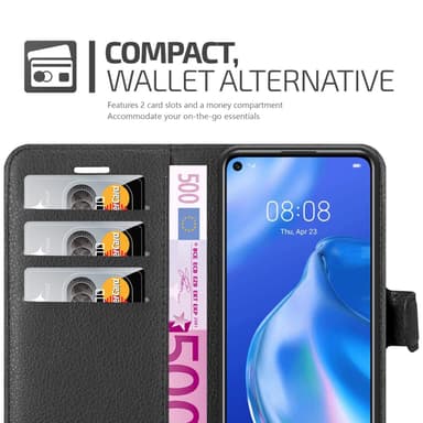 Huawei P40 LITE 5G / NOVA 7 SE Deksel Etui Case (Svart)