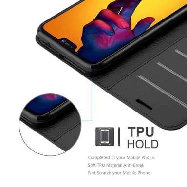 Huawei P20 LITE 2018 / NOVA 3E Deksel Etui Case (svart)