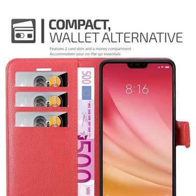 Xiaomi Mi 8 LITE Deksel Etui Case (rød)