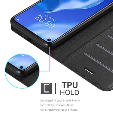 Huawei P40 LITE 5G / NOVA 7 SE Deksel Etui Case (Svart)