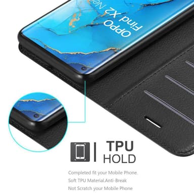 Oppo FIND X2 NEO Deksel Etui Case (svart)